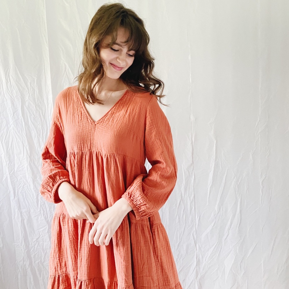 Gauze Tiered Dress